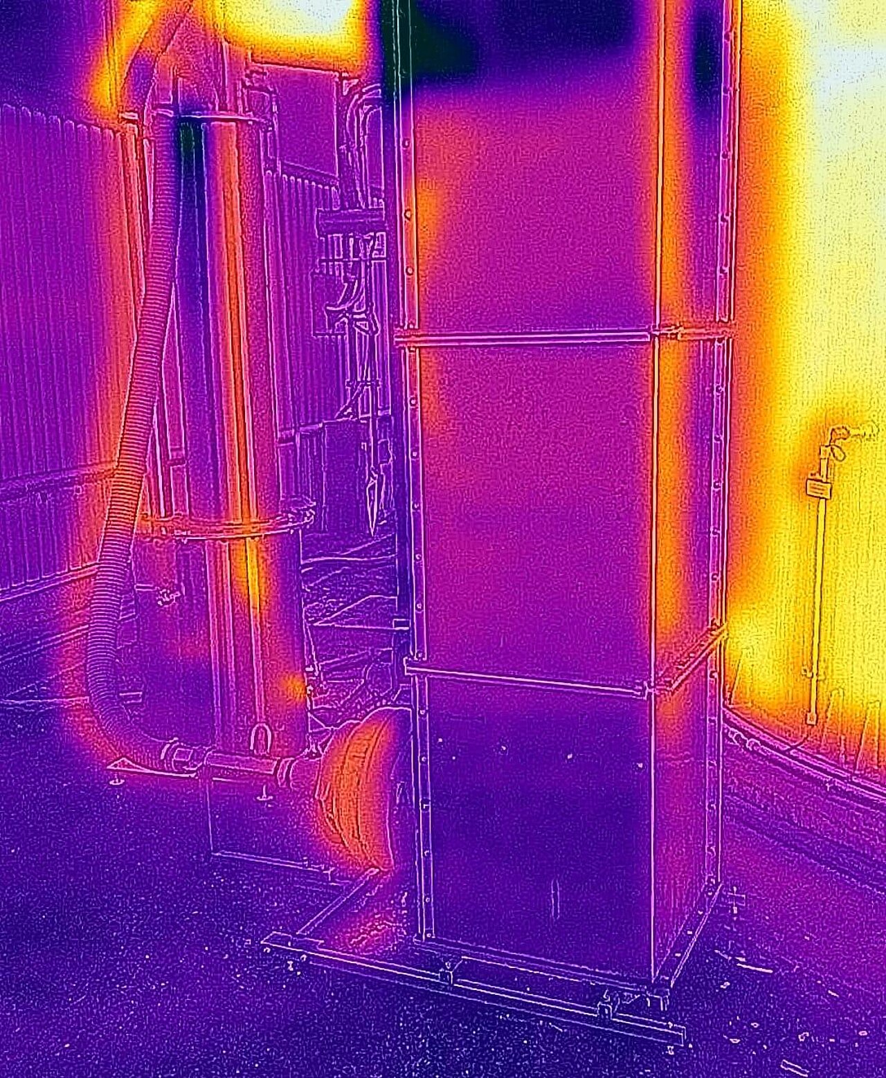 Wärmebild des Biofilters | Bild: Dr. Robert Weinberger
